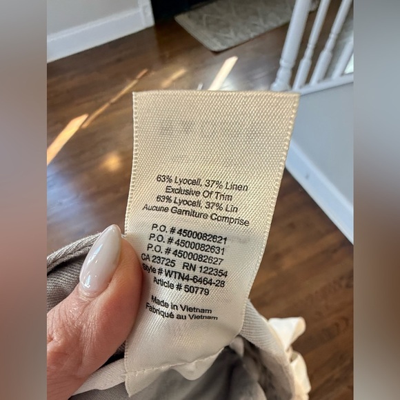 Aritzia Wilfred Allant Pant Cropped Gray Linen Trouser, Size 2 1746 - Picture 11 of 12